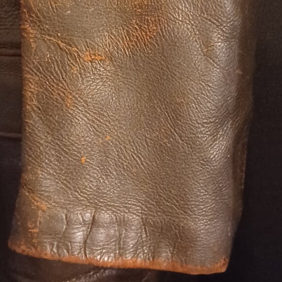 Vintage 70s Suedebane Genuine sheepskin lined Leather Marlboro Jacket XL RARE - Picture 2 of 11